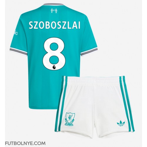 Camiseta Liverpool Dominik Szoboszlai #8 Tercera Equipación para niños 2025-26 manga corta (+ pantalones cortos)